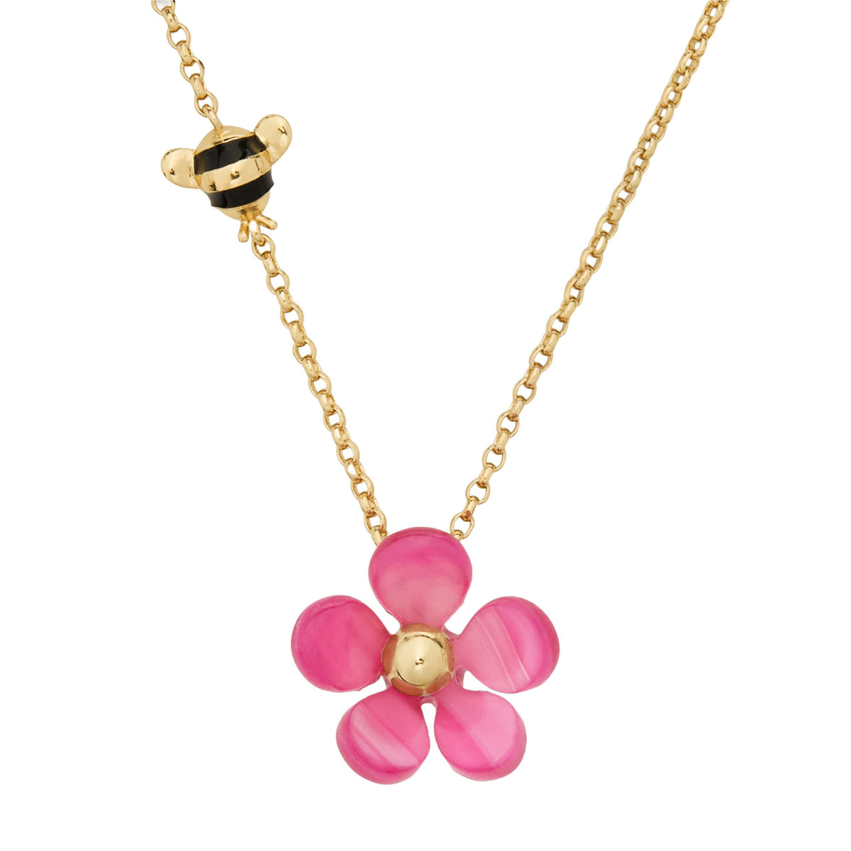 kate spade new york Summer Daze Flower Pendant - Pink