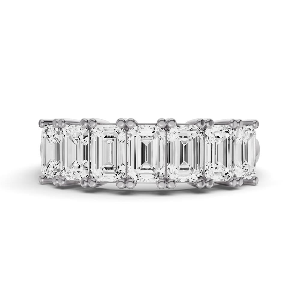 Prestige Boutique Diamonds 1CTW 7 Stone Emerald Lab Diamond Band Size 10