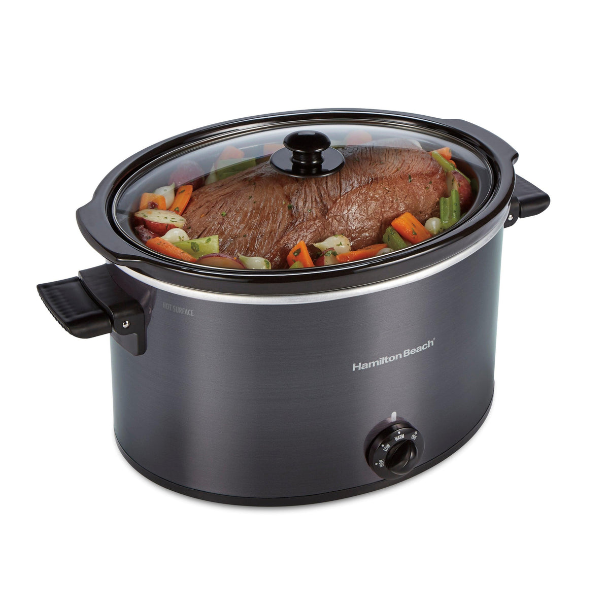 Hamilton Beach 10qt Extra Large Capacity Slow Cooker Black