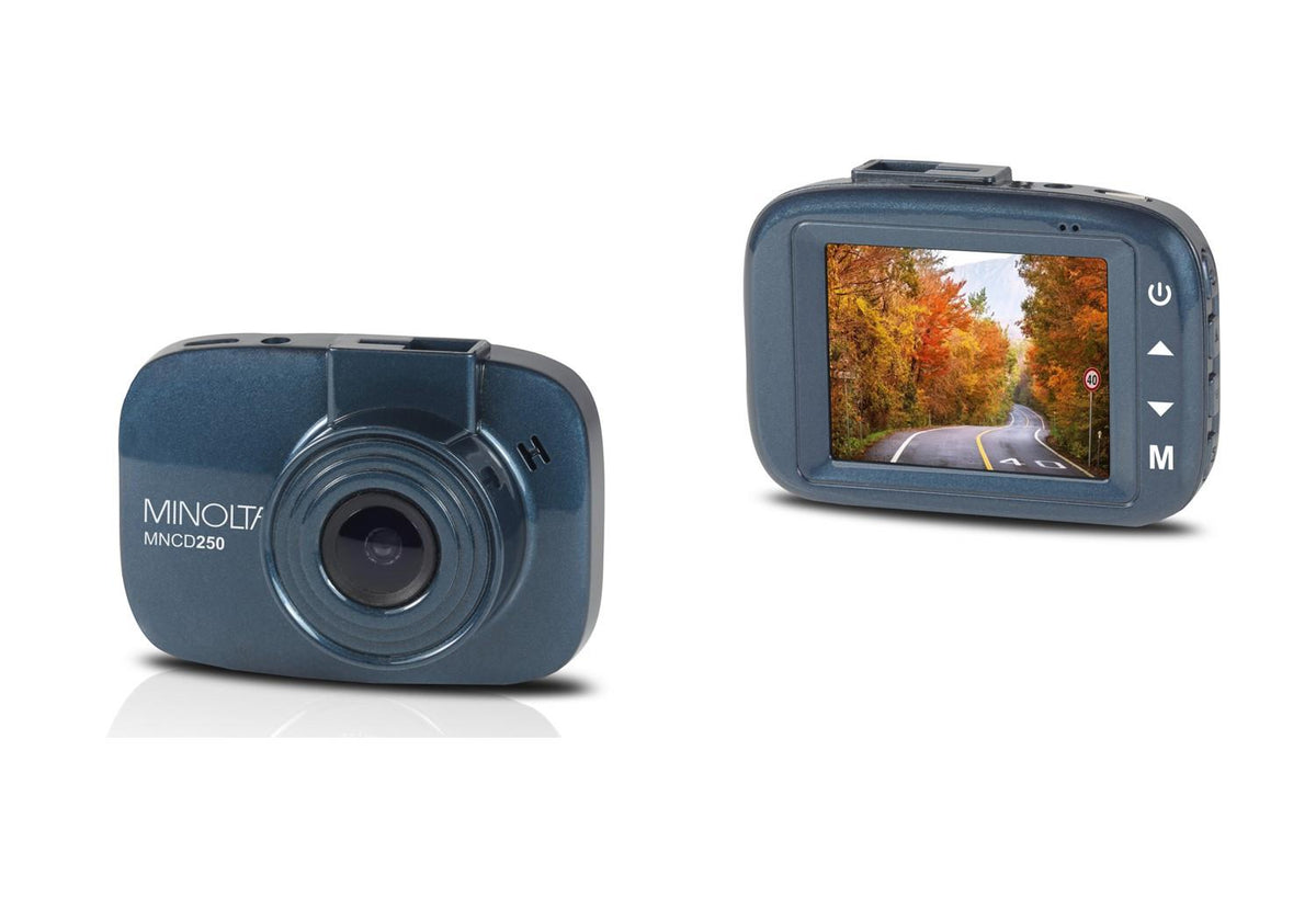 Minolta Full HD/1080p Dashcam w/ 2.2" LCD Monitor