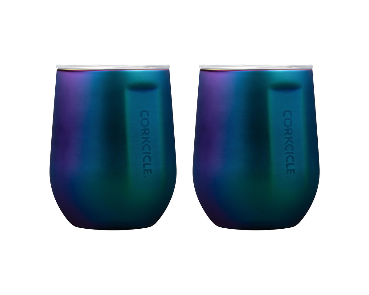 Corkcicle 12oz Stemless Wine Cup - Dragonfly, 2 Pack