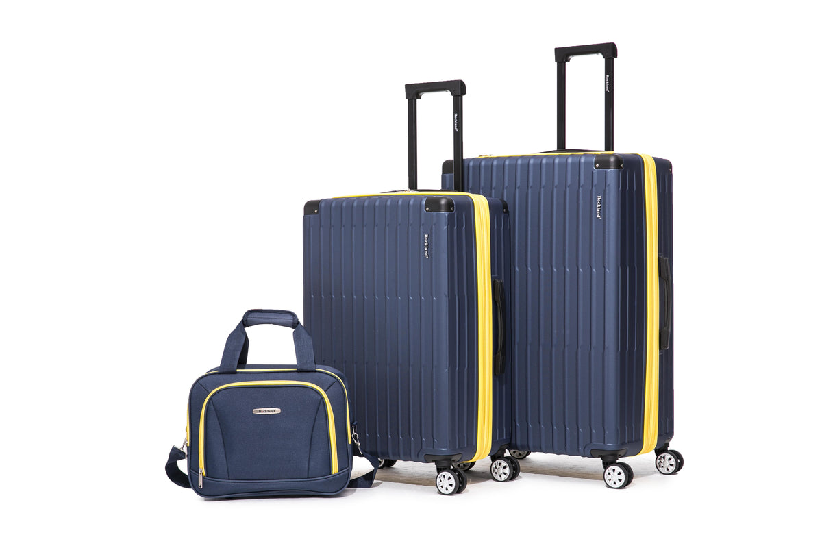 Rockland Luggage Costa Mesa 3 Pc. Luggage Set - Navy