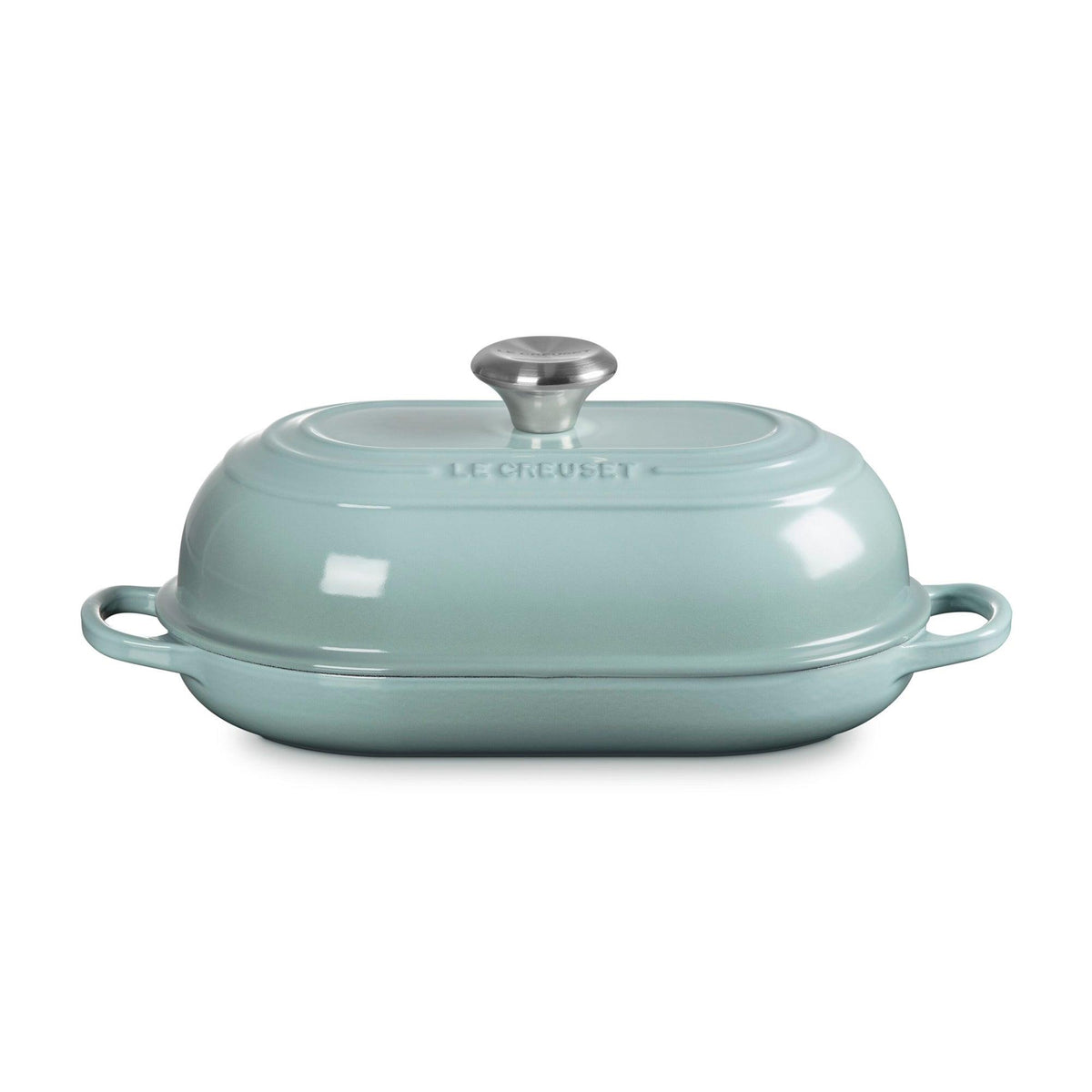 Le Creuset 1.5qt Signature Cast Iron Oval Bread Oven Sea Salt