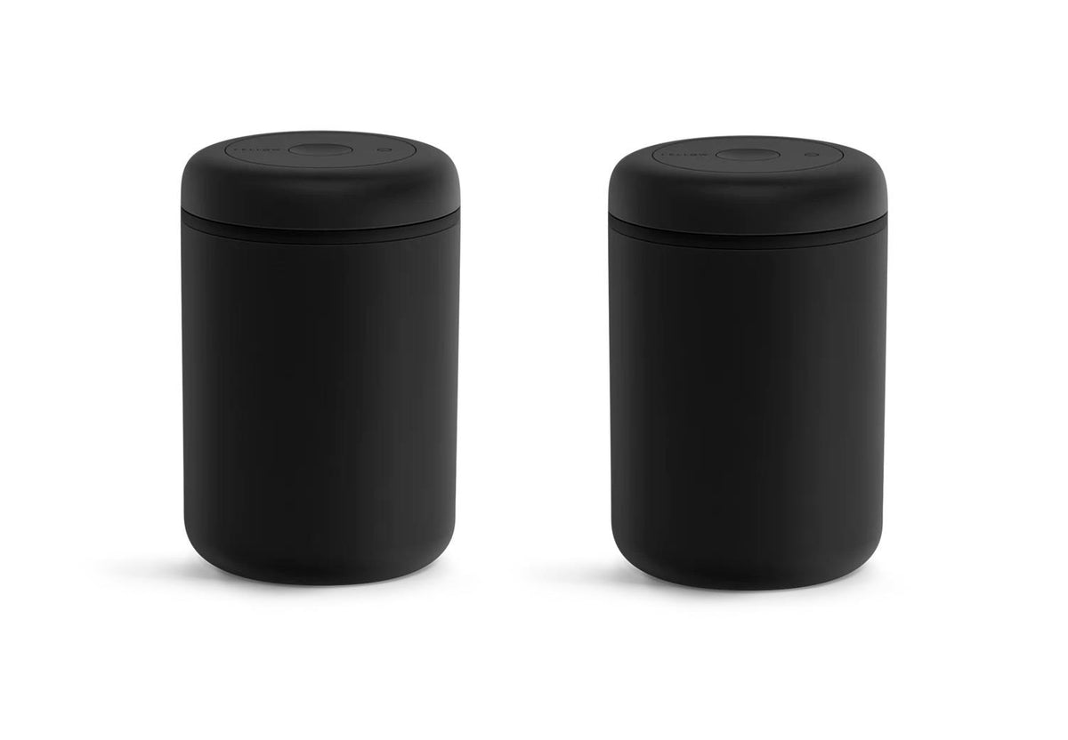 Fellow Atmos 1.2L Vacuum Canister - Matte Black - Set of 2