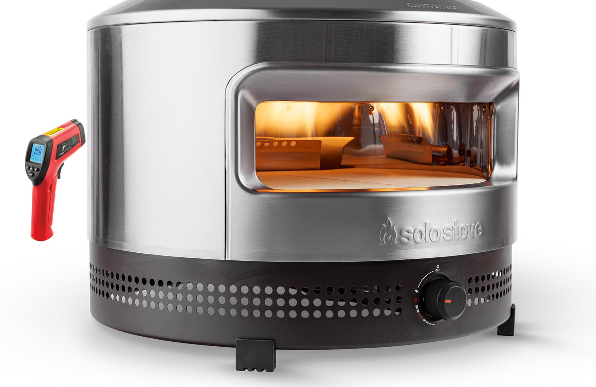 Solo Stove Pi Prime Pizza Oven plus Infrared Laser BBQ Surface Thermometer Package