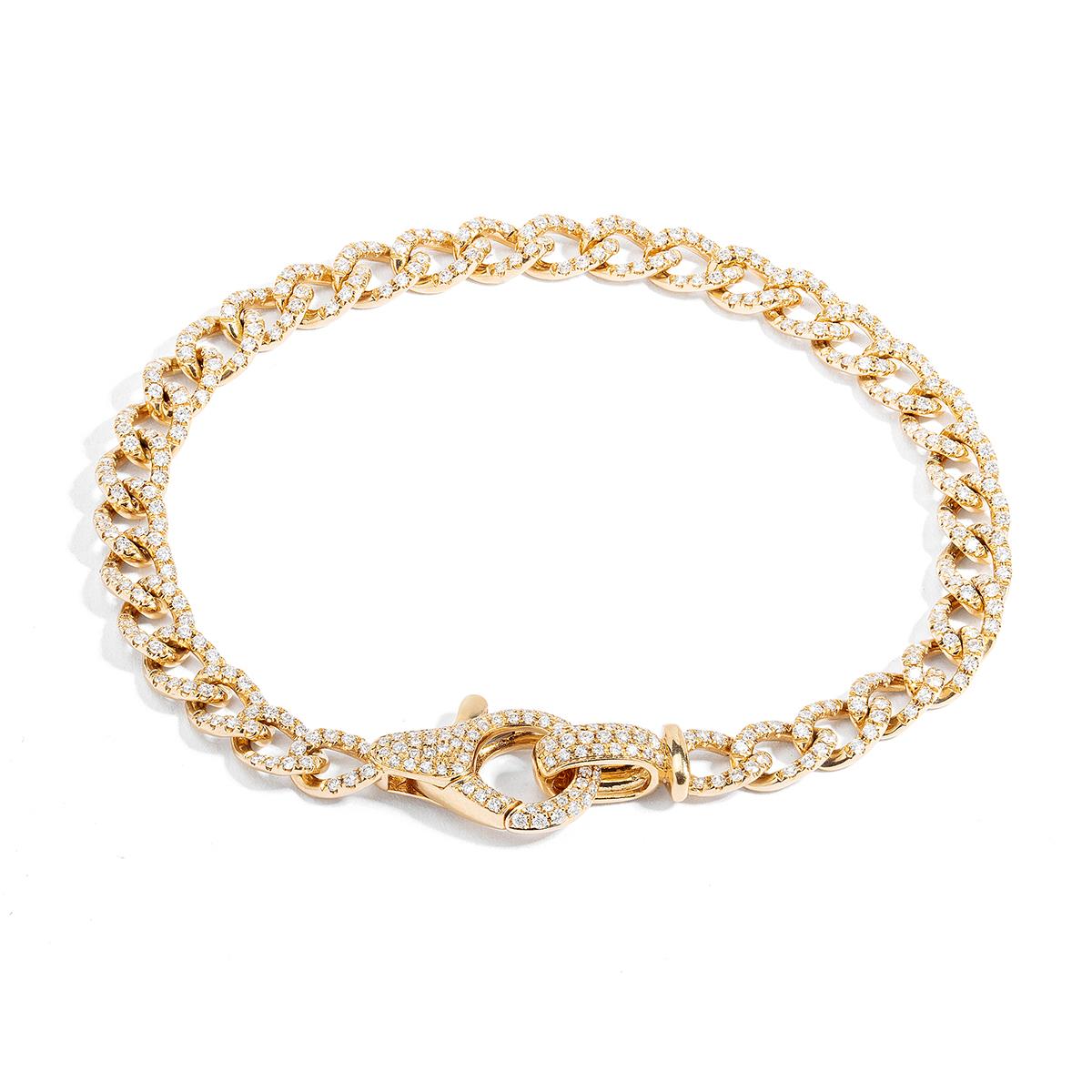 Jilco Inc Curb and Cuban Link Diamond Bracelet