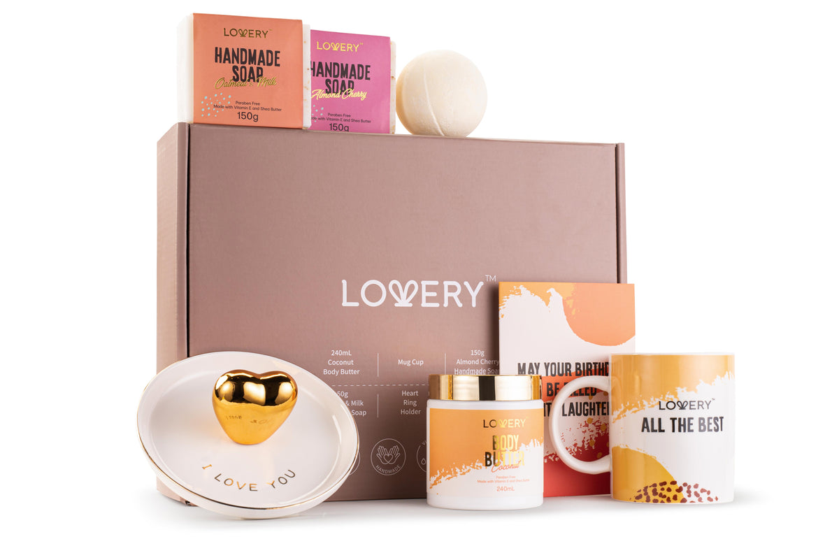 Lovery Personalized Spa Kit Birthday Gift Size 8 pieces
