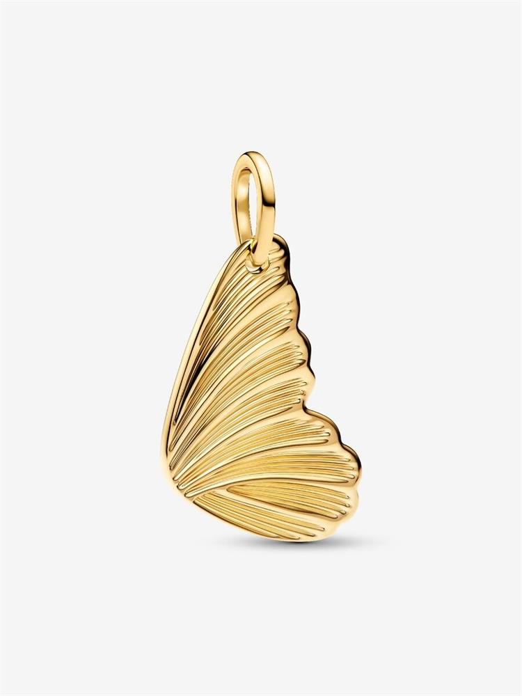 Pandora Engravable Butterfly Wing Gold Pendant