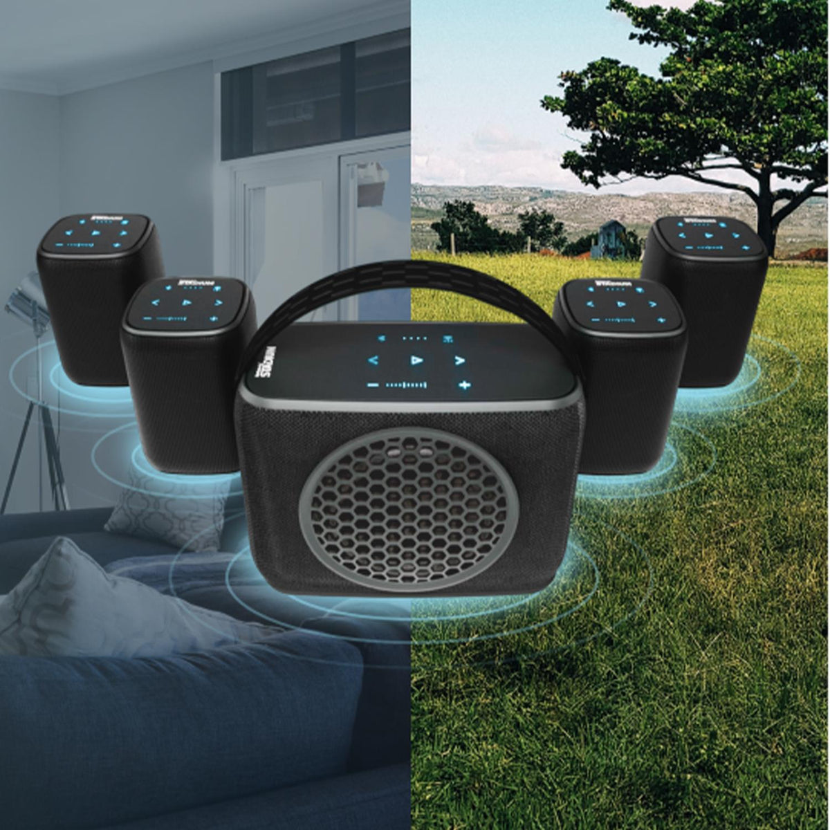 Rocksteady Audio Stadium Combo 4-pack and Subwoofer 2.0