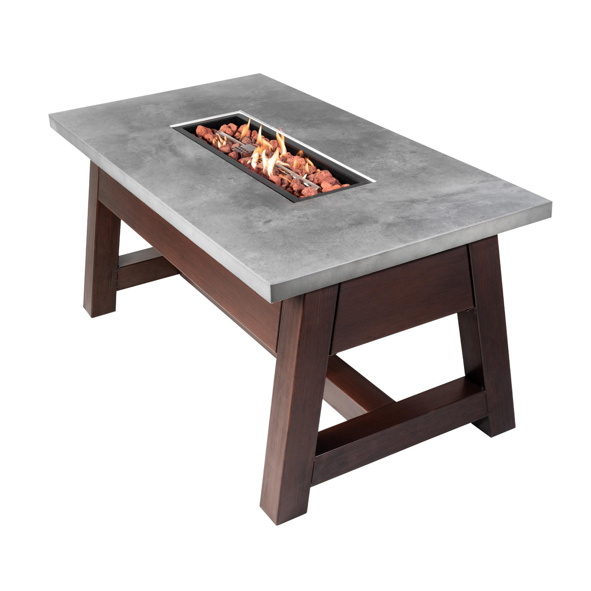 Mr. Bar-B-Q Endless Summer - 39x21-Inch Rectangular Gas Outdoor Fire Pit