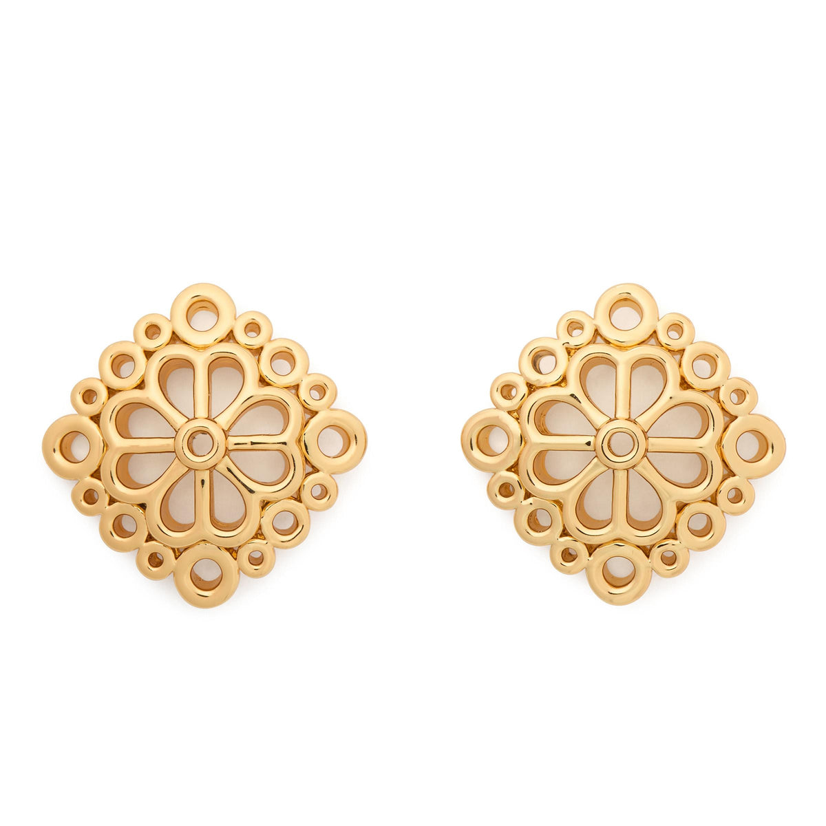 kate spade new york Spade Flower Lace Studs - Gold