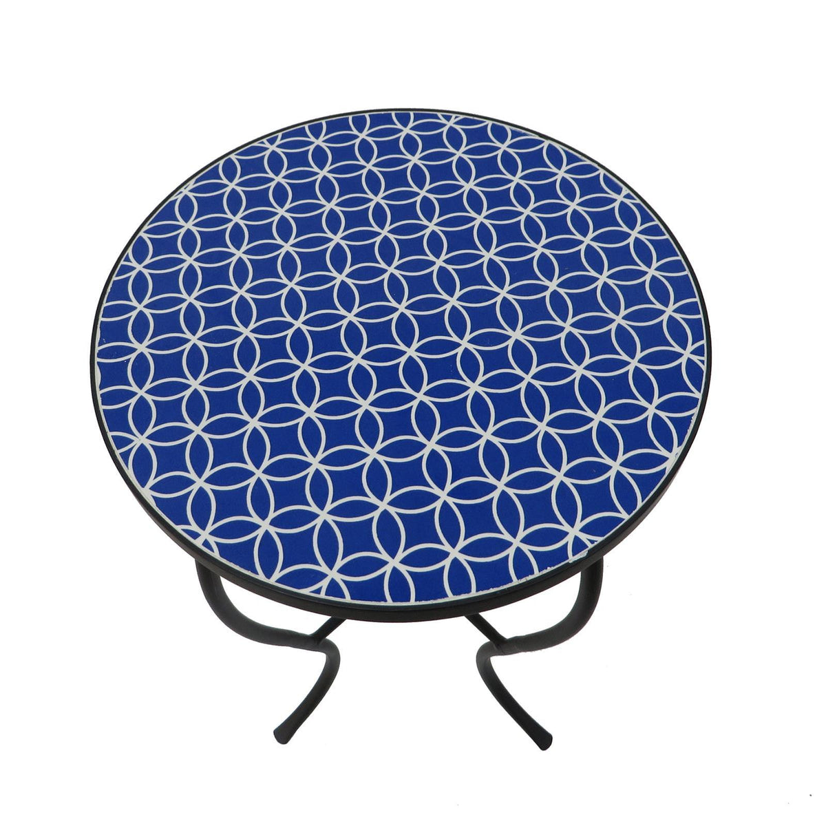 W Unlimited Mosaic Art Collection - Alpine Accent Table - Blue