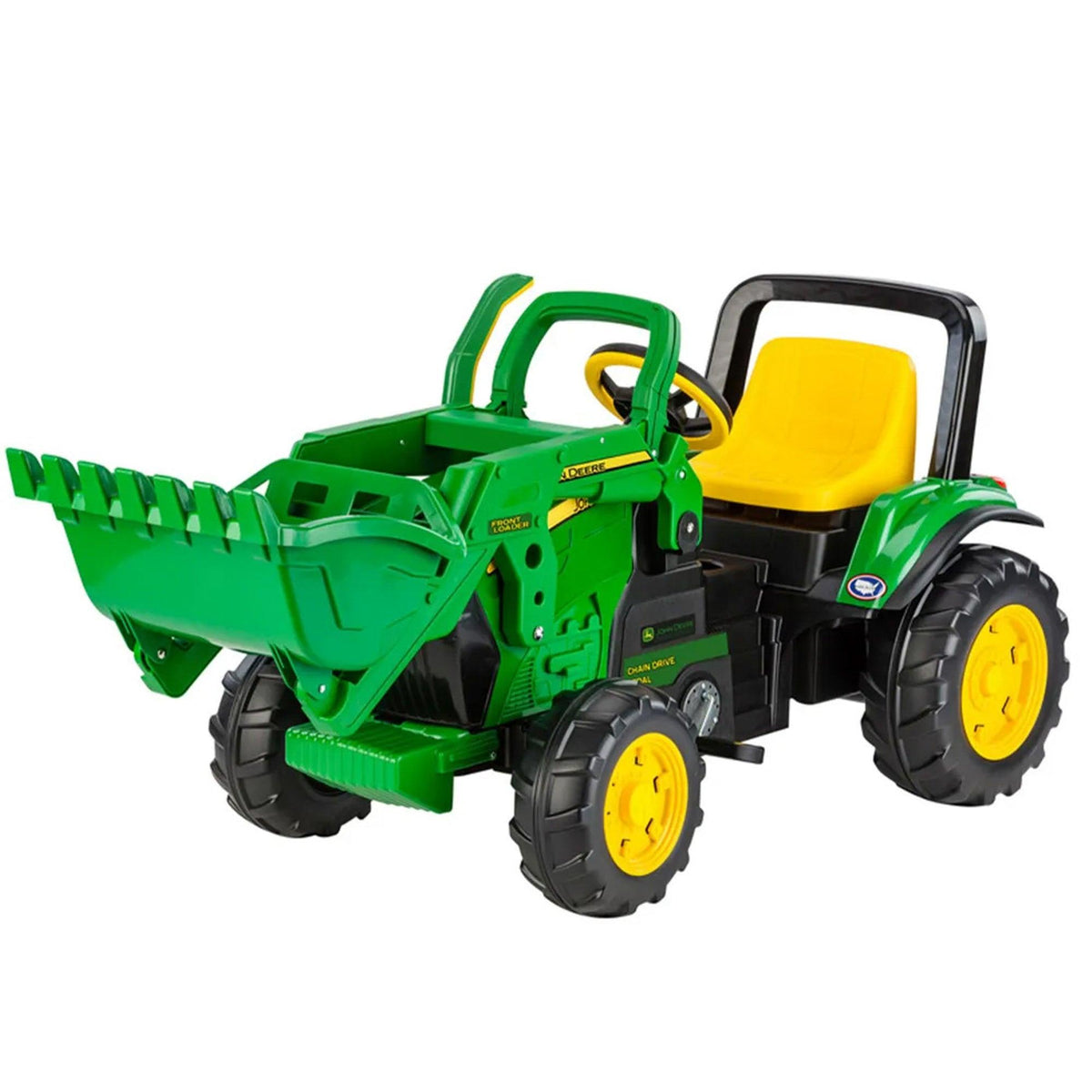 PEG John Deere Front Loader Pedal Powered Ride-On Green