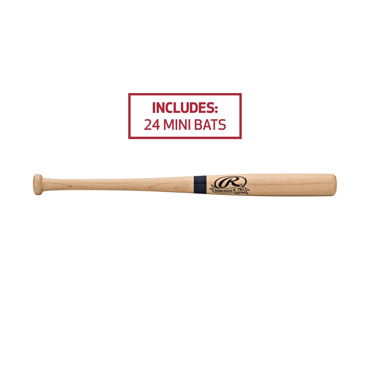 Rawlings - Wooden Miniature Souvenir Bat, Set of 24