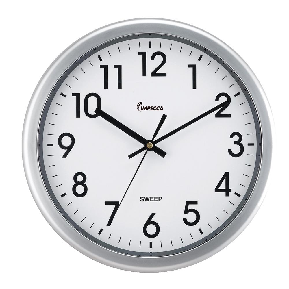 Impecca 12 Inch Quiet Movement Wall Clock