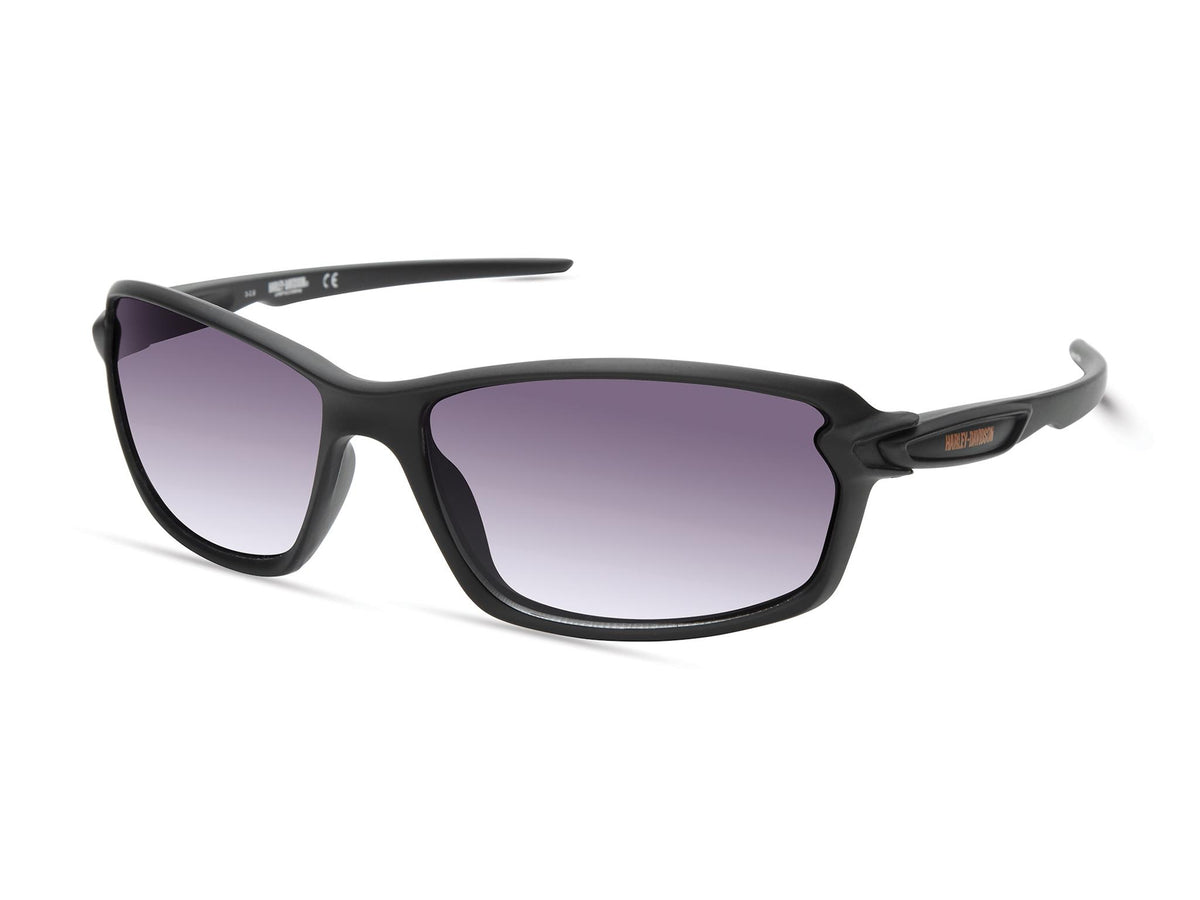 Harley Davidson Mens black/other / gradient smoke Injected Sun Glasses