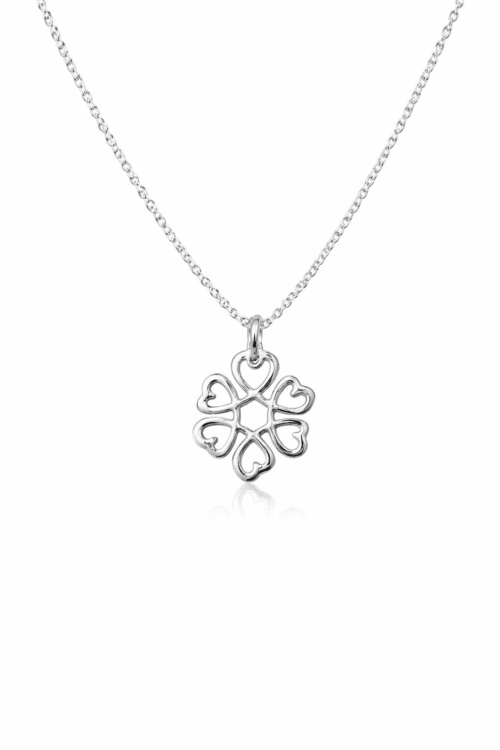 Completely Bella Scrolling Hearts Pendant Necklace