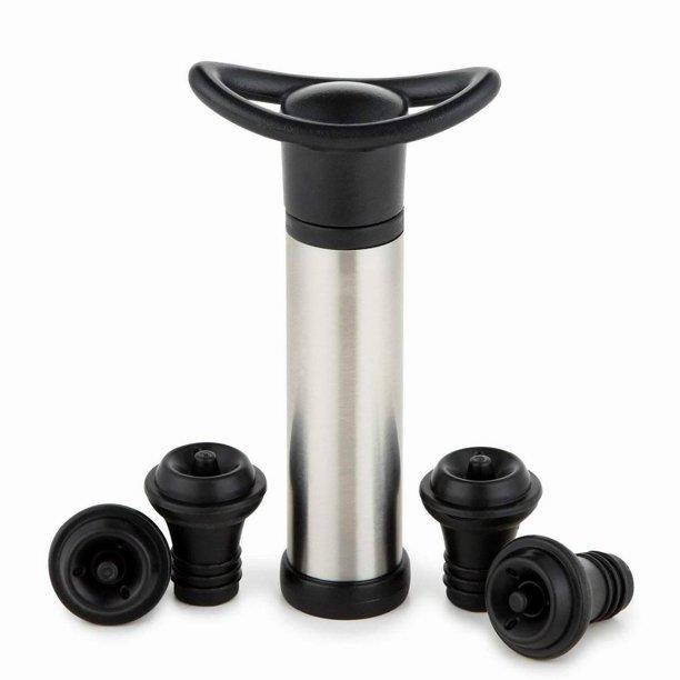 Bella Home Wine Saver Vacuum Pump w/ 4 Stoppers