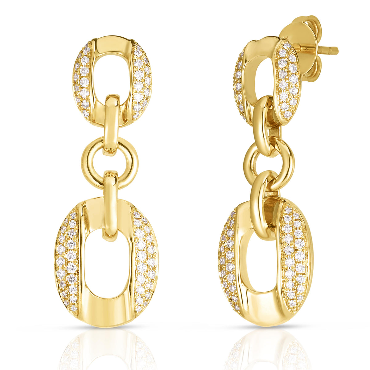Jilco Inc Diamond Doorknocker Earrings