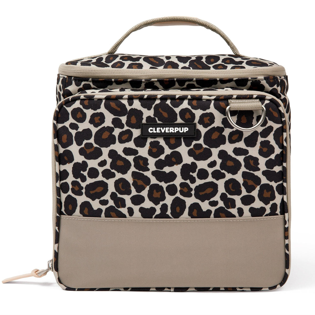 Cleverpup Bistro Box Dog Food Travel Kit - Large Leopard