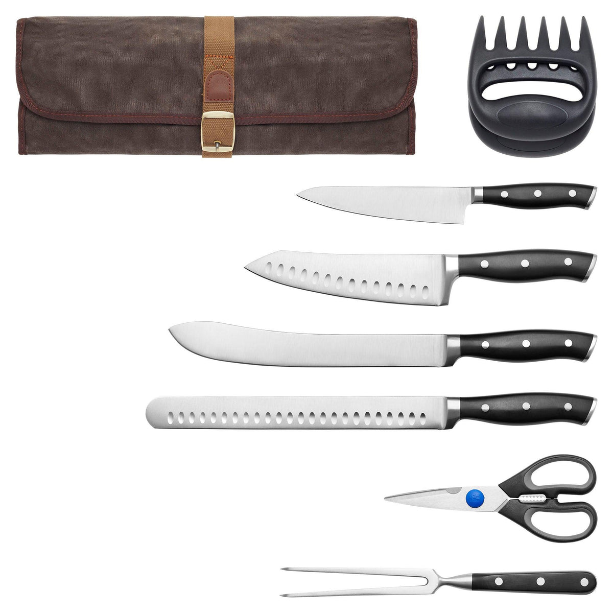 Henckels 9pc Barbecue Carving Tool Set w/ Roll Bag