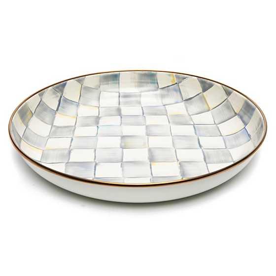 MacKenzie Childs Sterling Check Abundant Bowl