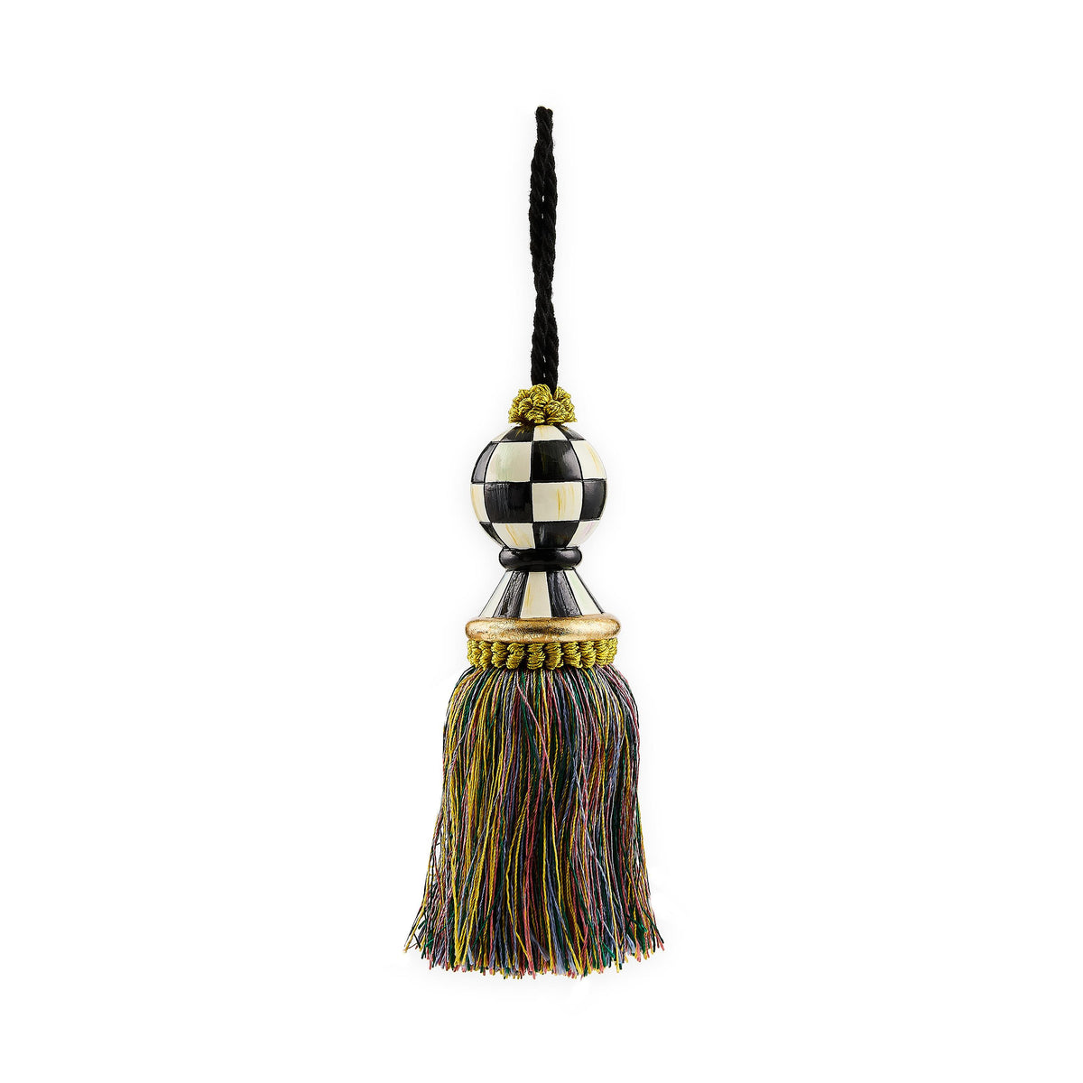 MacKenzie-Childs Rosy Check Tassel