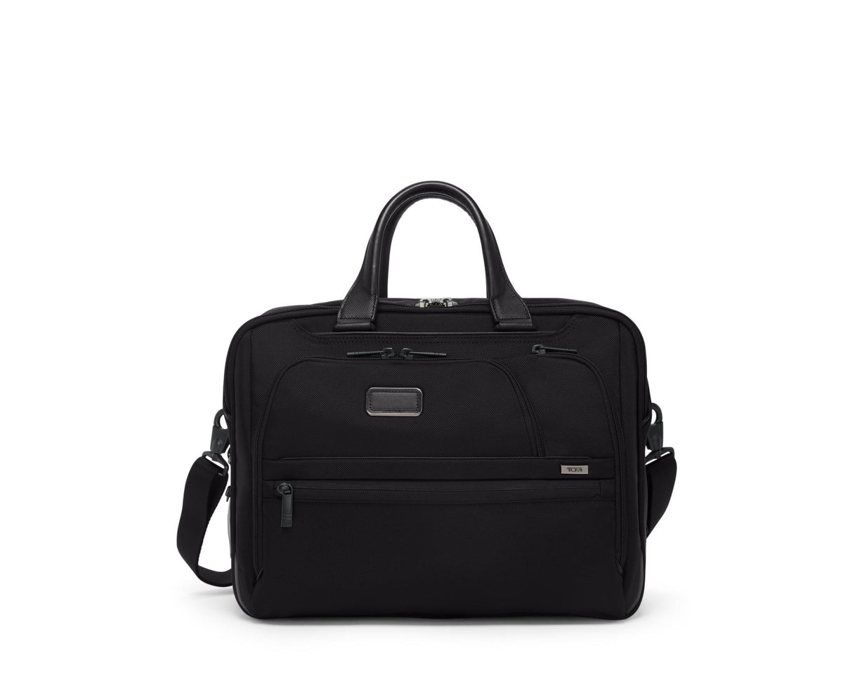 Tumi Alpha Medium 15" Expandable Briefcase - Black