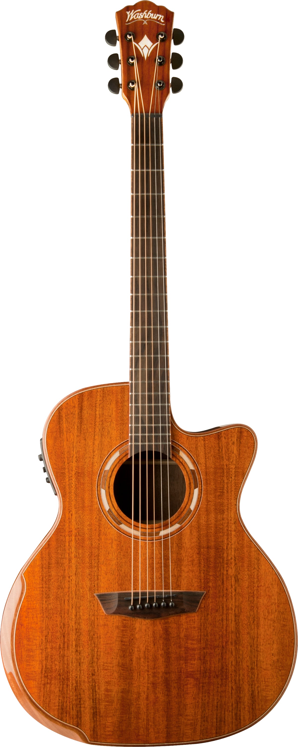 Washburn Comfort Deluxe 55 Koa Acoustic Electric Guitar