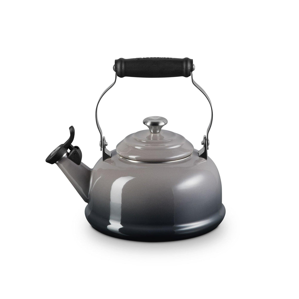 Le Creuset Classic Whistling Kettle w/ Metal Finishes Oyster