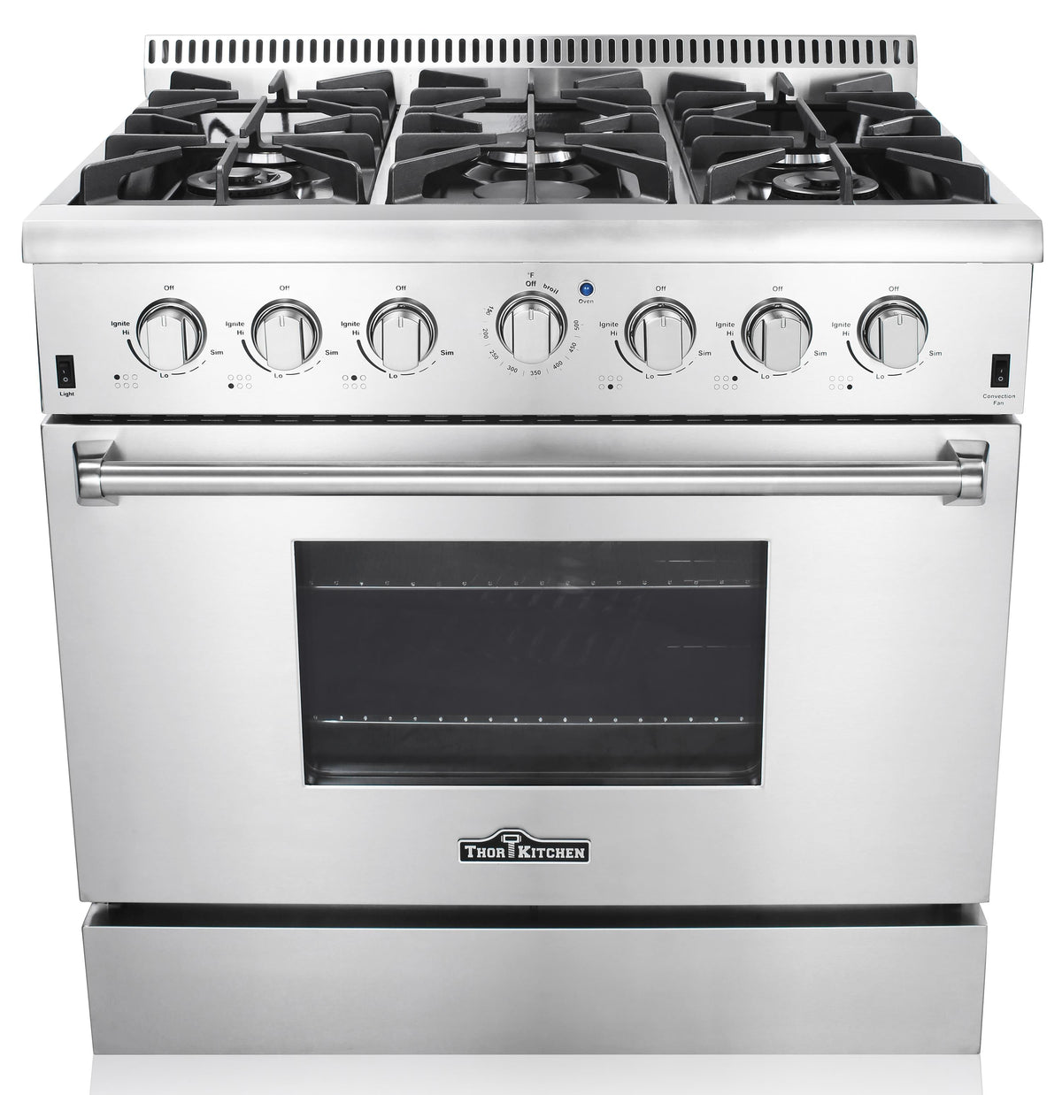 Thor 36" Pro-Style 6 Burner Gas Range