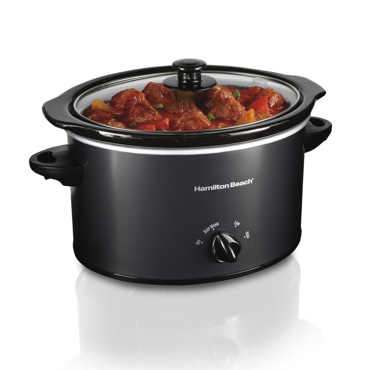 Hamilton Beach 3qt Oval Slow Cooker Black