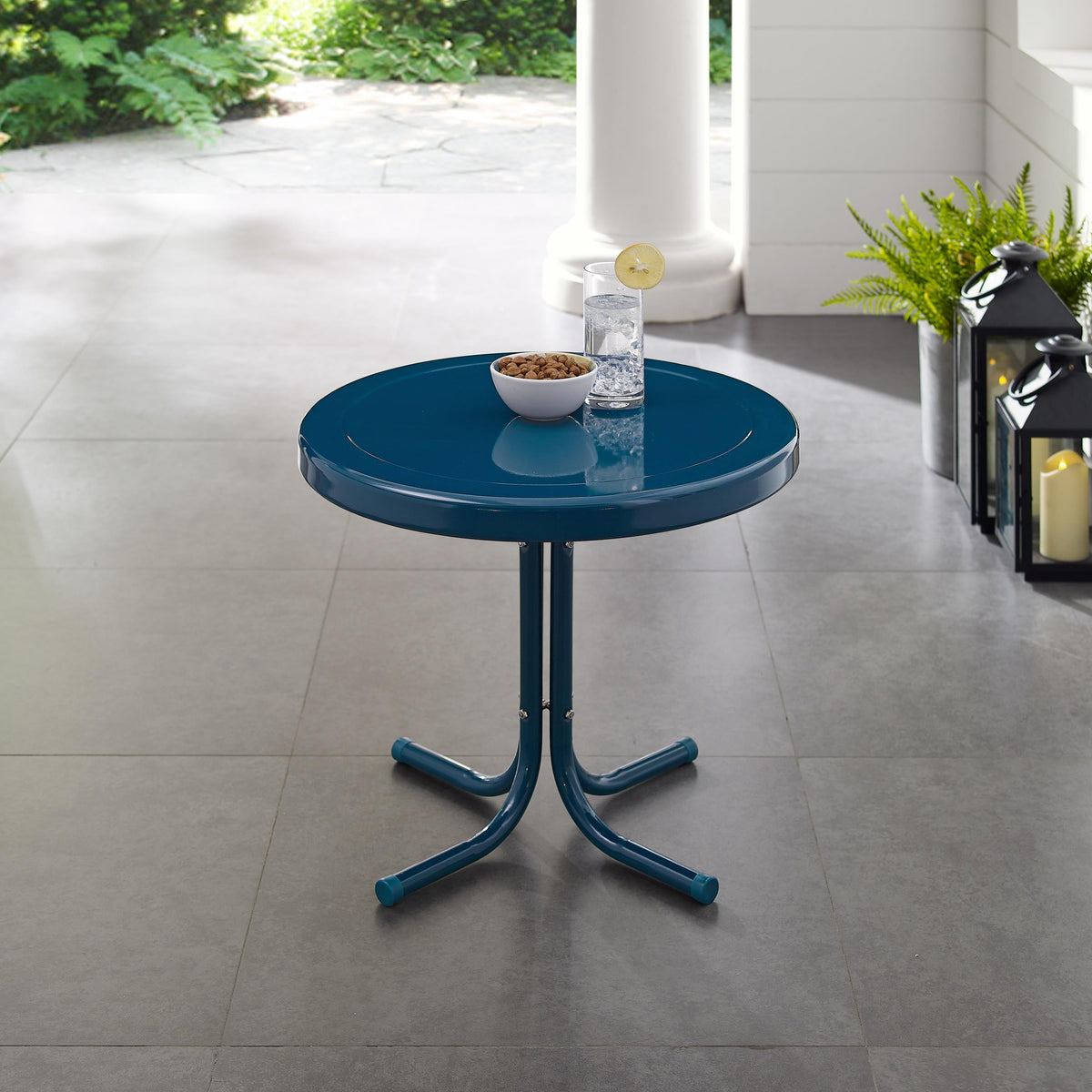 Crosley Outdoor Griffith Retro Outdoor Side Table
