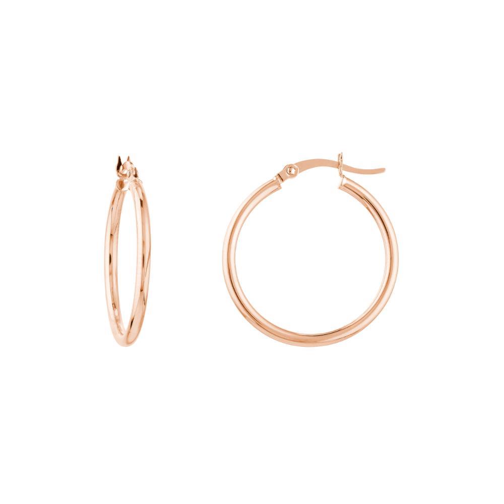 HAWLEY ST 2mm x 25mm Polished Hoop Earrings