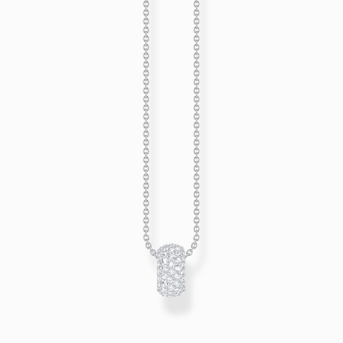 Thomas Sabo Silver Necklace with Ring Pendant