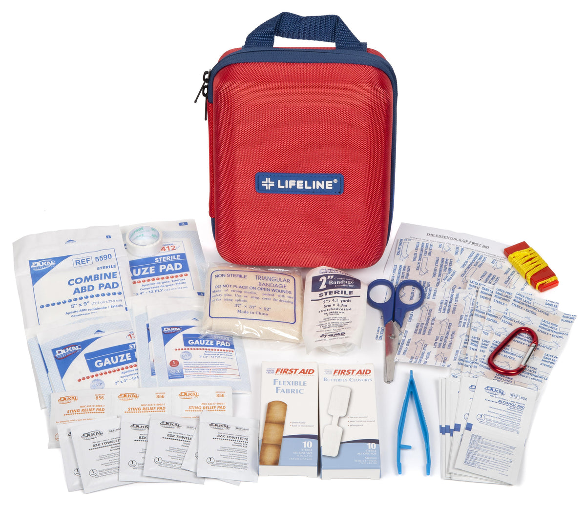 Lifeline Large Hard-Shell Foam First Aid Kit - 85-Piece