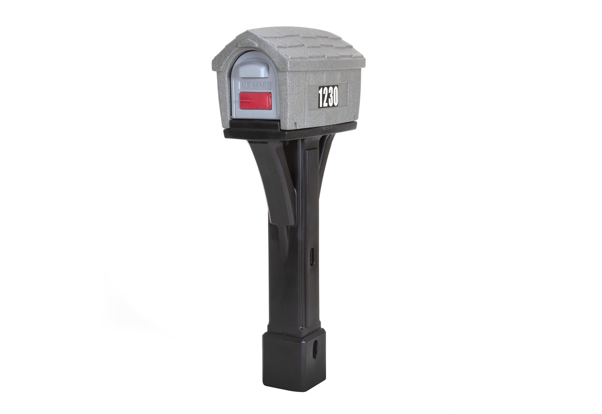 Simplay3 Classic Home Mailbox - Gray Stone/Black