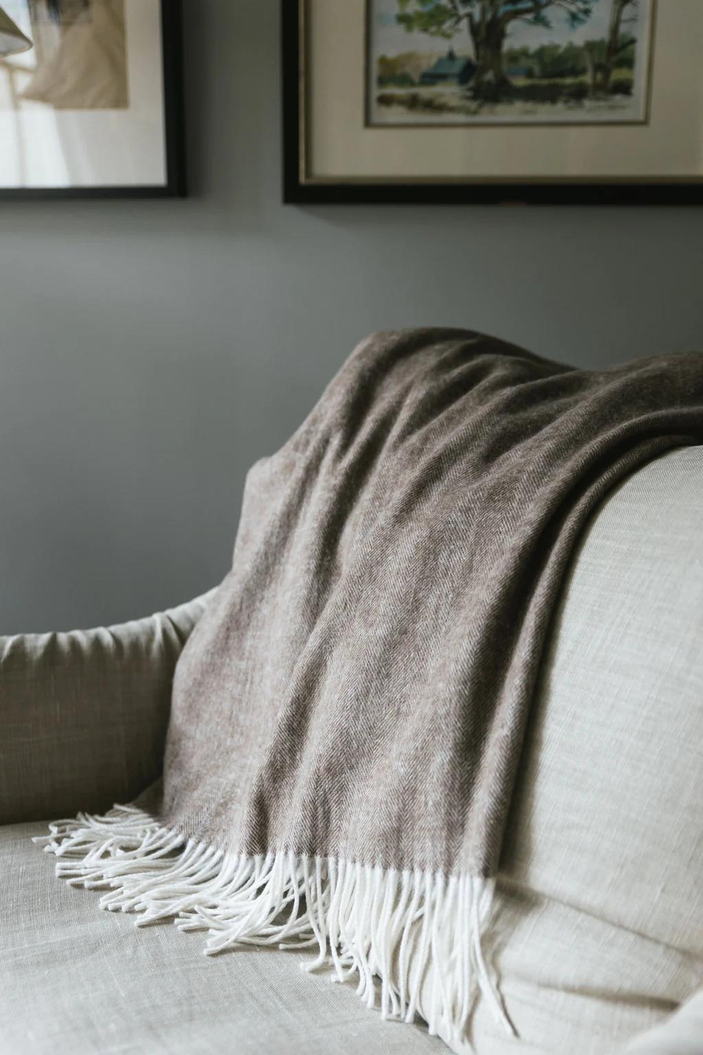 Cozy Earth Bamboo Herringbone Blanket