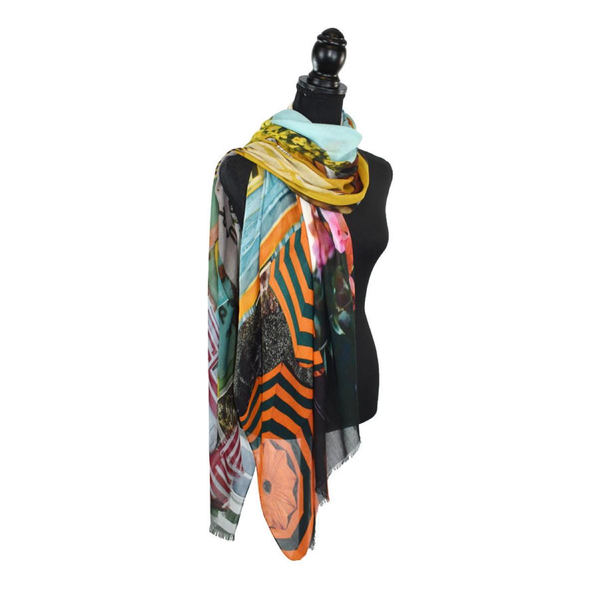 Dupatta Designs Igasho Beach Scene Scarf