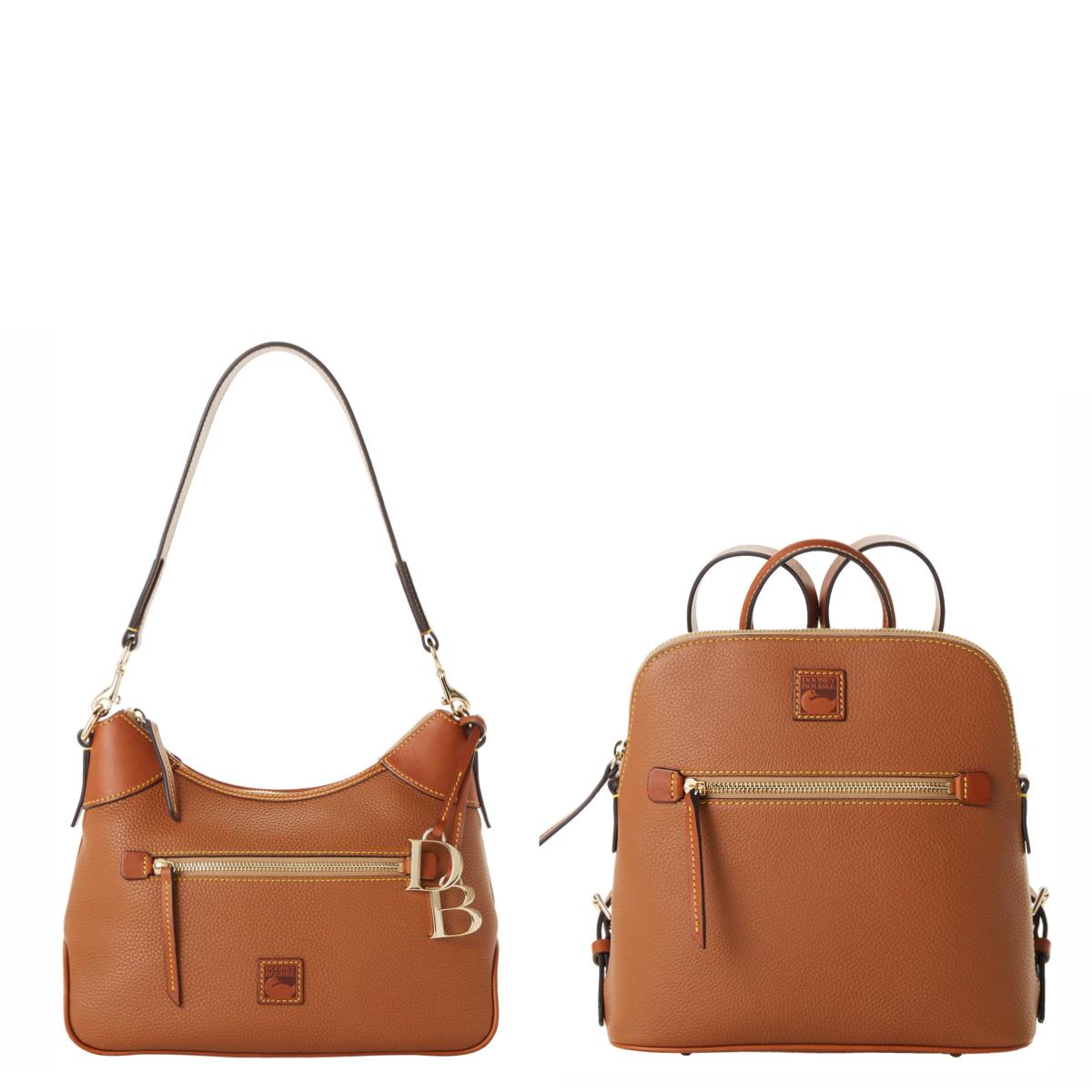 Dooney & Bourke Pebble Grain Hobo and Backpack Set