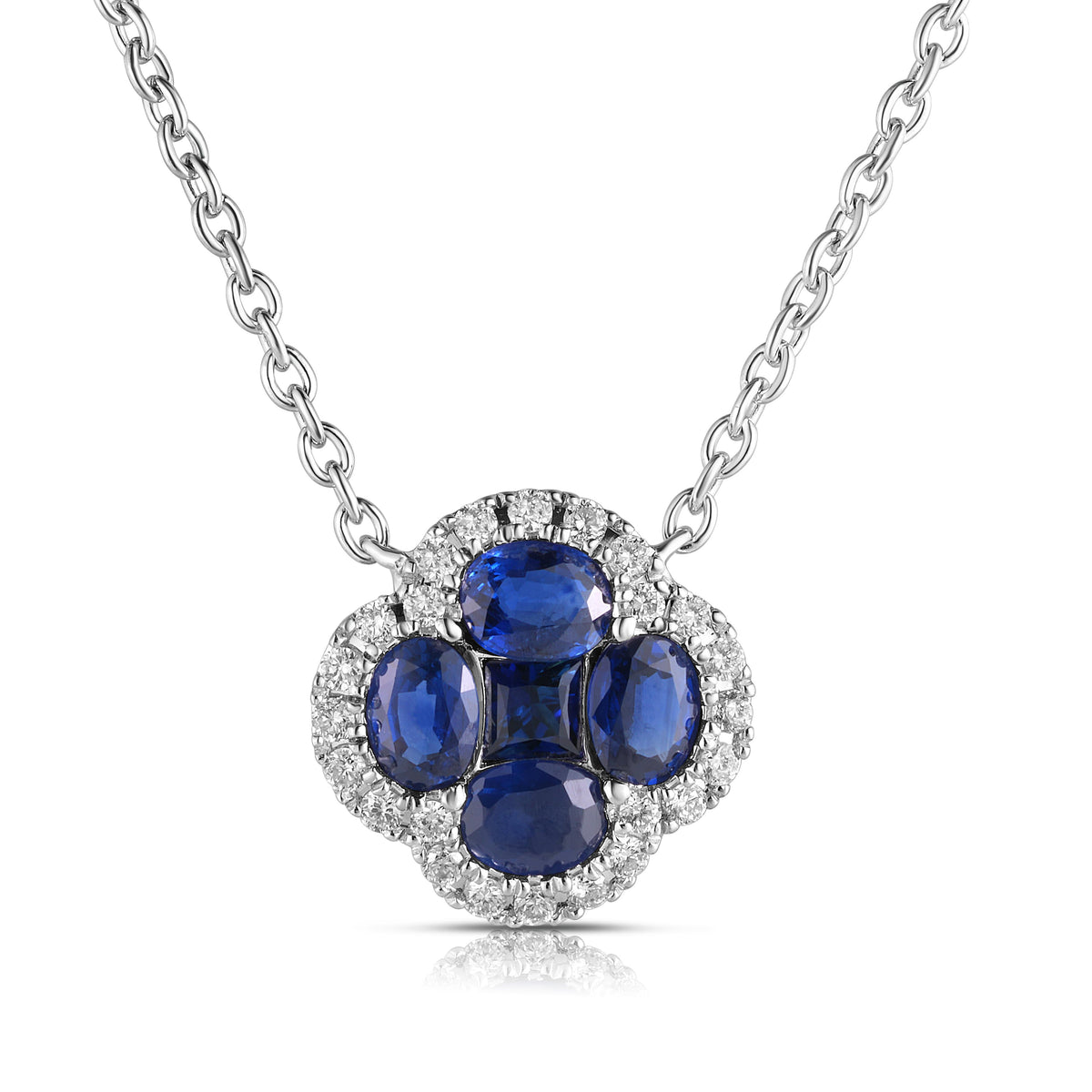 Jilco Inc Sapphire and Diamond Necklace