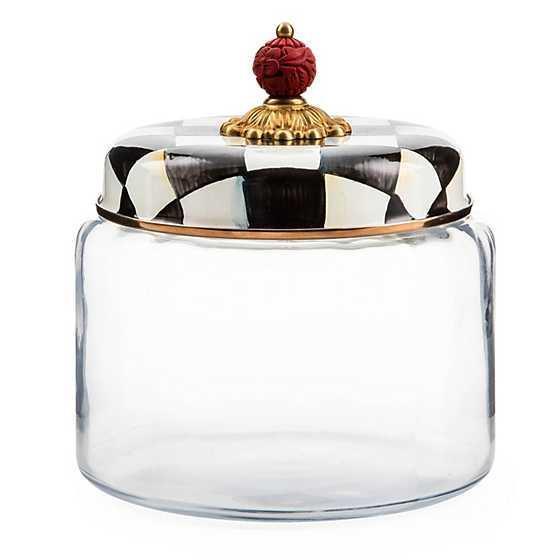 MacKenzie-Childs Sky Check Medium Kitchen Canister