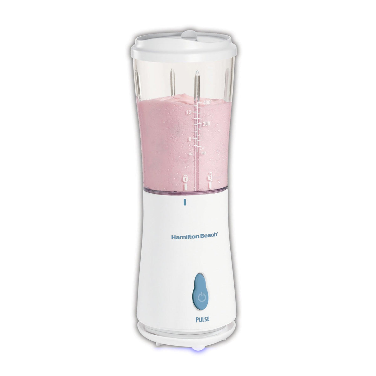 Hamilton Beach Single-Serve Blender with Travel Lid White