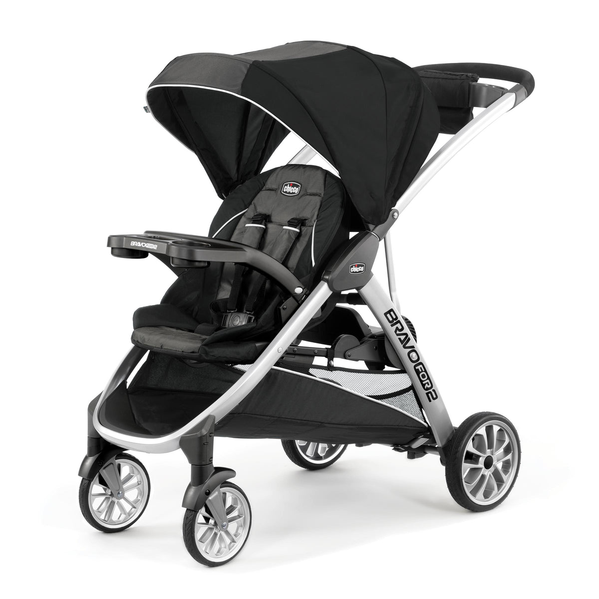Chicco BravoFor2 Standing/Sitting Double Stroller Iron