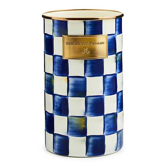 MacKenzie Childs Royal Check Utensil Holder