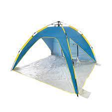 Sun Joe & Snow Joe Bliss Hammock Pop Up Beach Tent-Blue & Yellow
