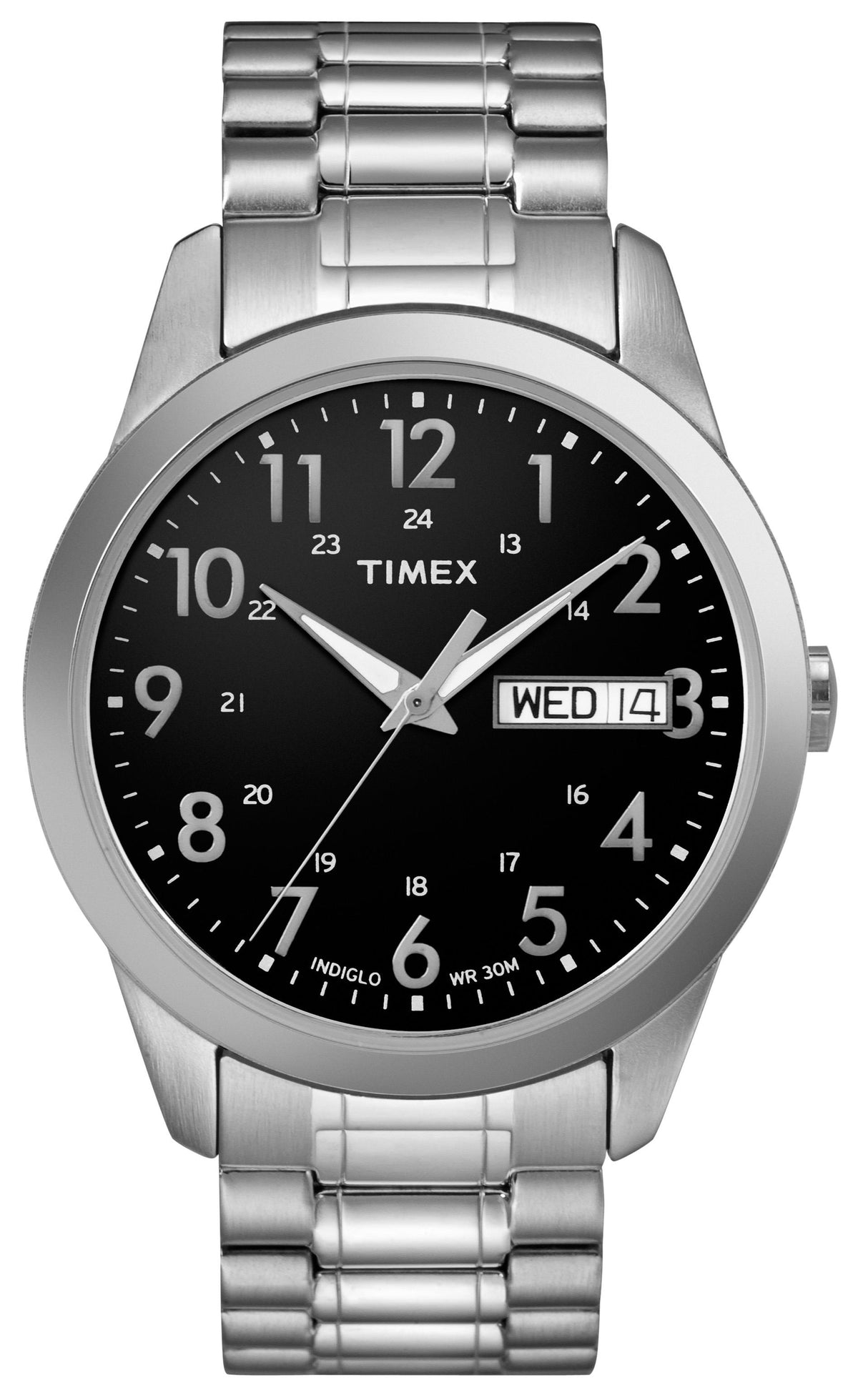 Timex Men's Elevated Classic Stainless Steel Expansion Strap Watch