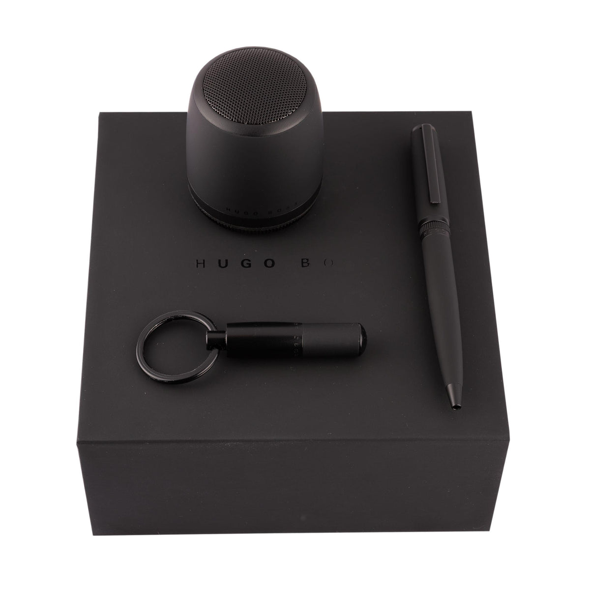 Hugo Boss Ballpoint Pen, Key Ring & Speaker