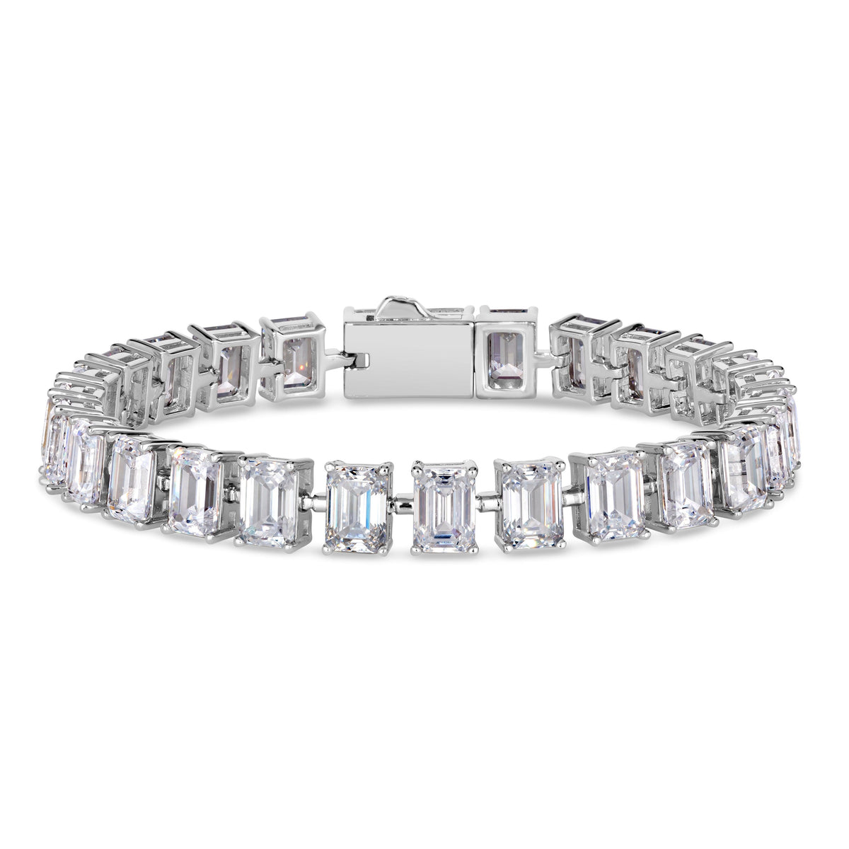 Anna Zuckerman Emerald Cut 27 Carat Bracelet Size 6.75 inch