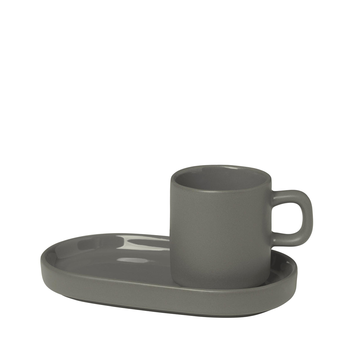 Blomus PILAR - Espresso Cups with Tray Set of 2